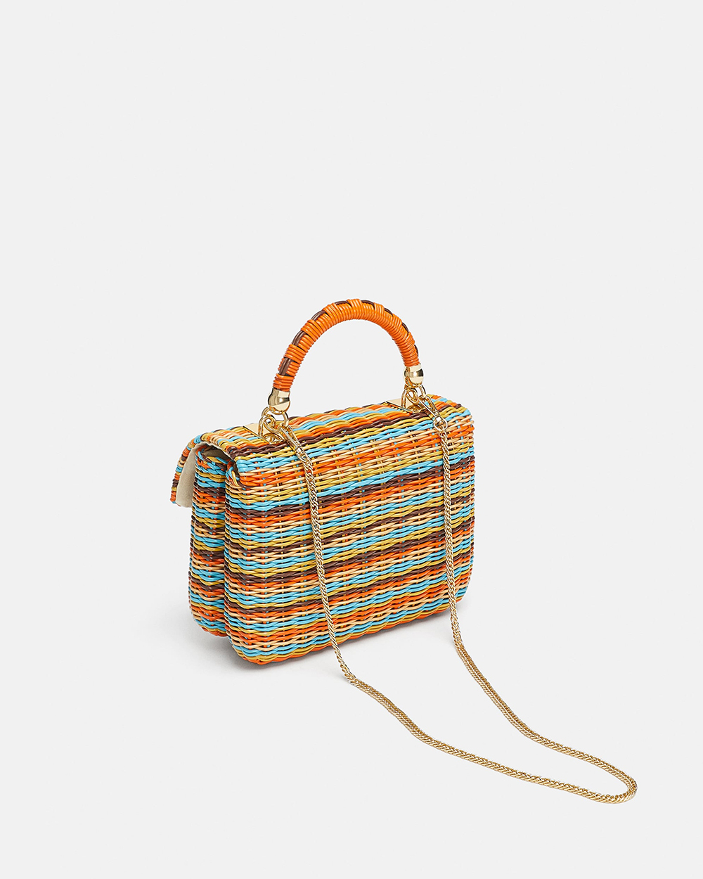 Round raffia crossbody bag - Image 2